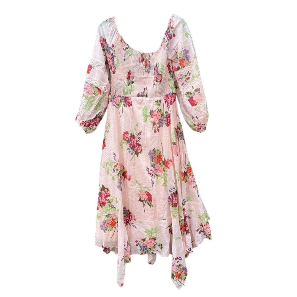NEW Free People Morning Glory Tea Combo Floral Maxi Dress Sz Small